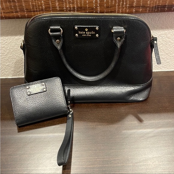 kate spade Handbags - Kate Spade Black Bag & Wallet